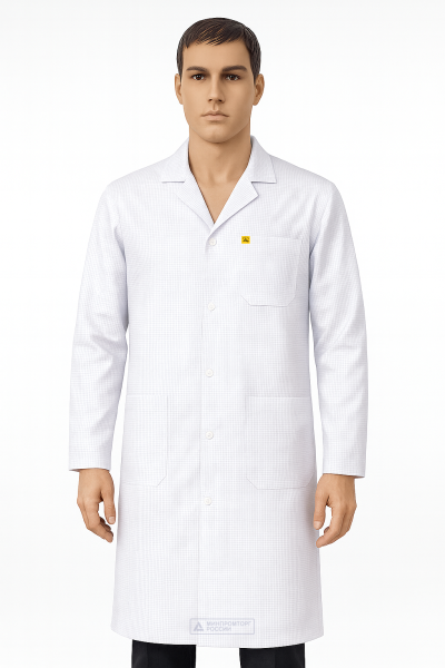 Халат EZ-M130–К антистатический (белый)