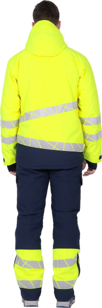 Куртка ACTIVE зимняя (желтый/синий)