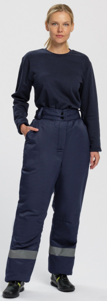 Брюки КНЕЙД СОП зимние женские (т.синий)