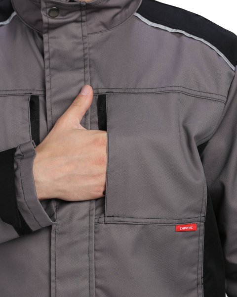 Куртка ЦИТРИН (серый/черный)