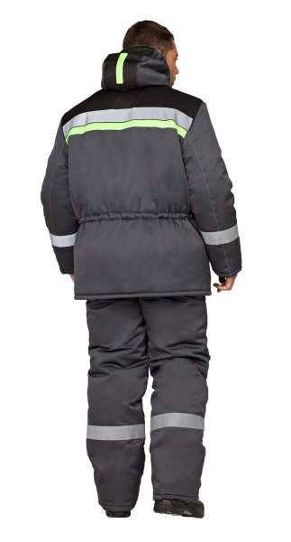 Костюм УРЕНГОЙ зимний 4 кл пояс с ПК (серый/черный)