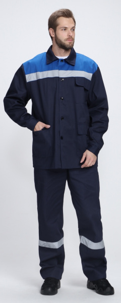 Костюм ПРОИЗВОДСТВЕННИК СОП брюки (т.синий/васильковый)