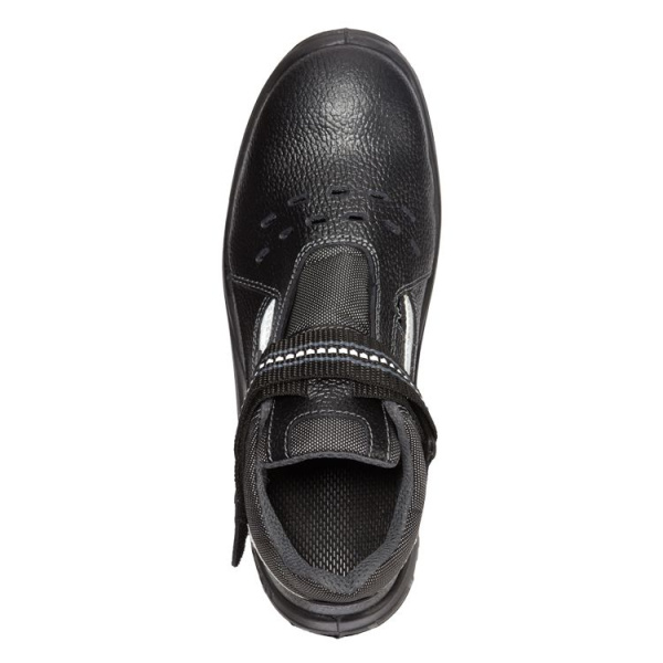 Полуботинки КОРВЕТ-2 ПУ-ТПУ с перфорацией с МП (черный/серый)