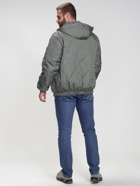 Куртка БОМБЕР-ЛЮКС демисезонная (св.серый)