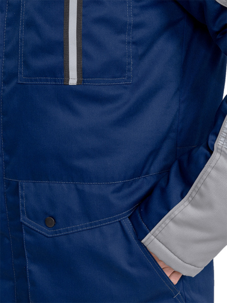 Костюм RONTA KS580 зимний с ПК (т.синий/св.серый)