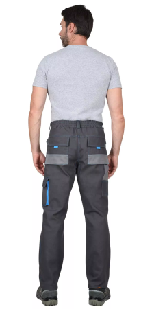 Брюки СИРИУС-ДВИН (т.серый/голубой)