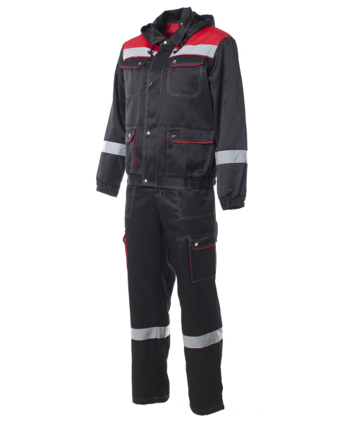 Костюм АНТЕЙ с СОП с ПК (черный/красный)