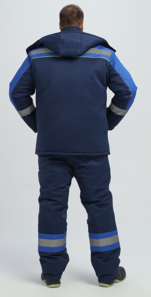 Костюм БИВЕК-2 СОП зимний с ПК (т.синий/васильковый/лимонный)