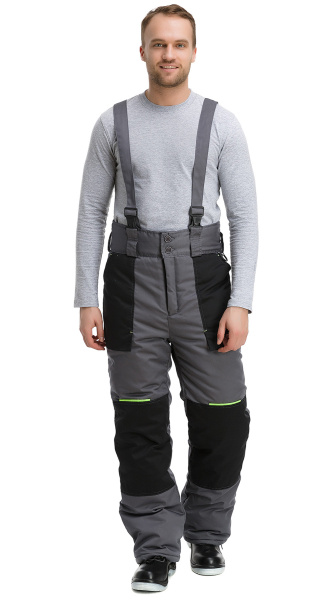 Костюм RONTA KS920 зимний с БР (т.серый/черный/лаймовый)