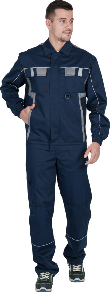 Костюм КОНФОРМ ИМПОРТ с БР (т.синий/серый)