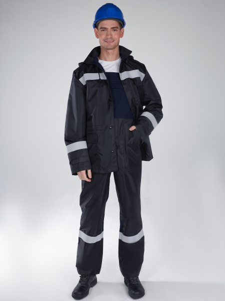 Костюм ЭКСПЕРТ-ОЙЛ антистатический с ПК (т.синий/черный)