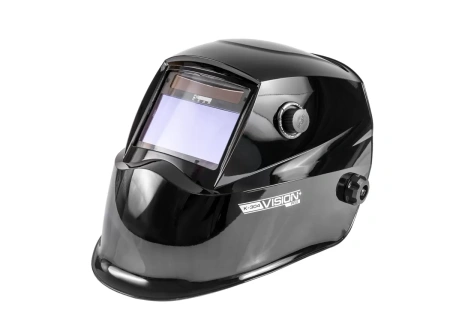 Маска сварщика КЕДР К-304 PRO в разобраном виде (черный)