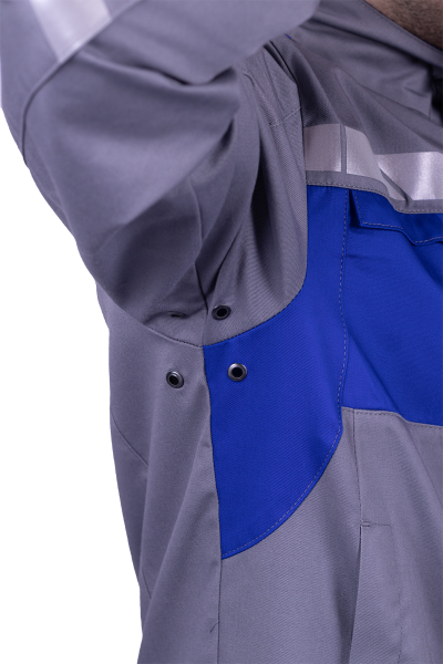 Куртка СТРОНГ (серый/васильковый)