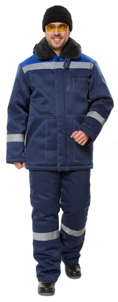Костюм ЛЕГИОН зимний с БР (т.синий/васильковый)