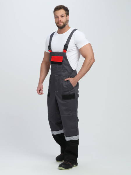 Костюм ВИВАТ-2 ПРЕМИУМ IMP с ПК (т.серый/черный/красный)