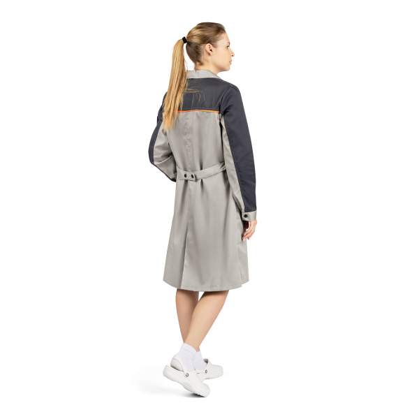 Халат ДОН женский (св.серый/т.серый/оранжевый)