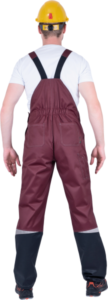 Костюм КМ-10 ЛЮКС с ПК (бордовый/желтый/черный)