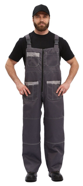 Полукомбинезон РОЛЬФ (т.серый/св.серый)