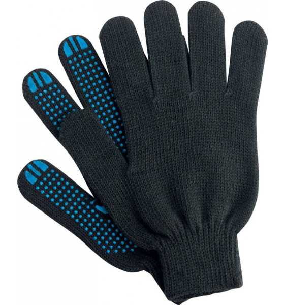 Перчатки полушерстяные с ПВХ