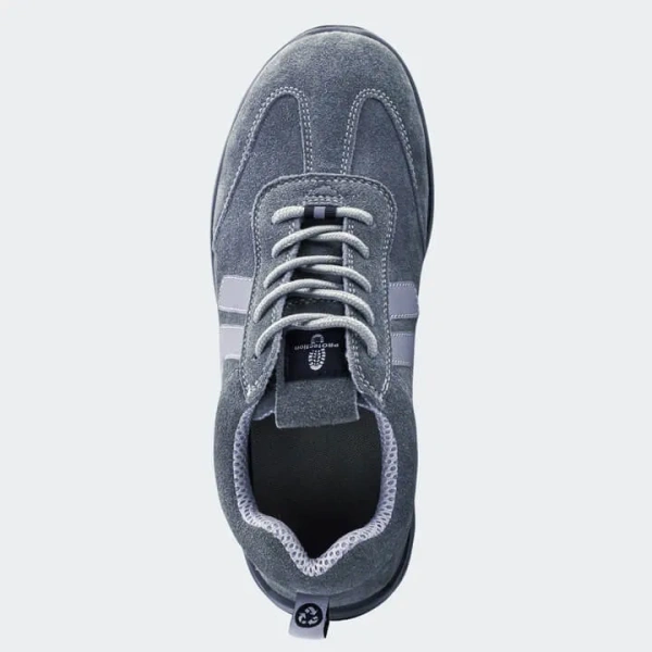 Кроссовки замшевые ПУ-ТПУ с КП и КС (серый)