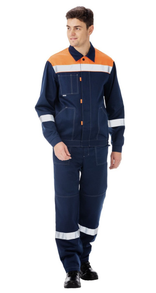 Костюм ТИМБЕР с БР (синий/оранжевый)