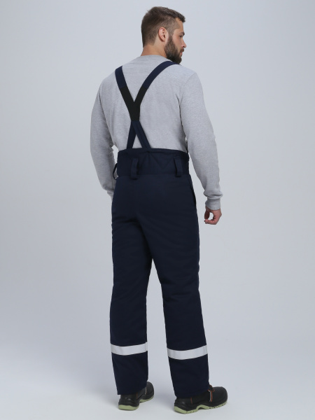 Костюм сварщика ВЕЛДСВАР-СОП зимний 1 кл.защиты с БР (т.синий/красный)