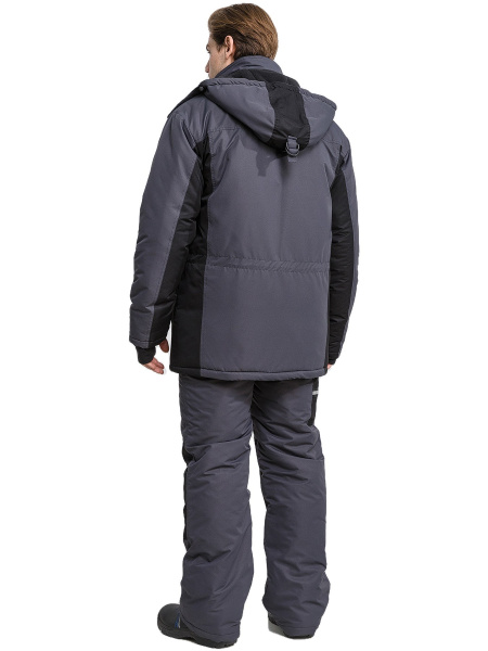 Костюм RONTA KS930 MEMBRANE зимний с БР (т.серый/черный/лаймовый)