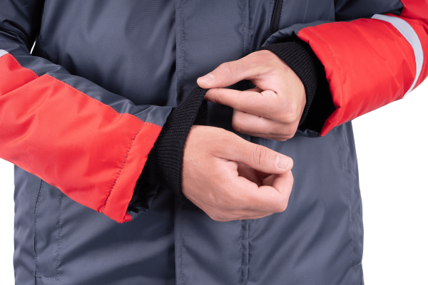 Куртка РОУД зимняя (т.серый/красный)