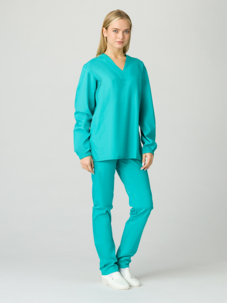 Костюм ХАССП-БАЗА женский с БР (бирюзовый)