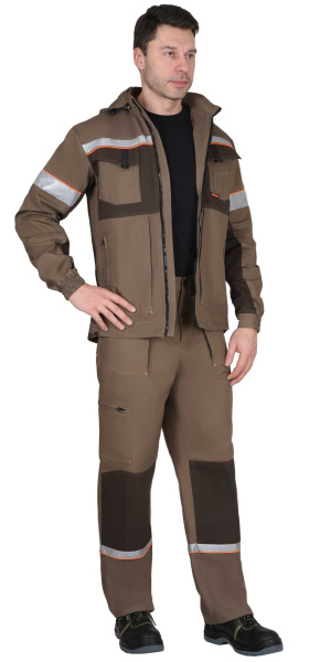 Костюм СИРИУС-РОДОС с БР (св.коричневый/т.коричневым)