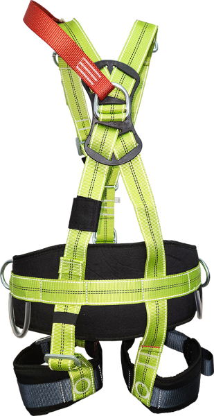 Страховочная привязь СП-10 со спинным удлинителем, идент. книжкой и световозвр. нитью