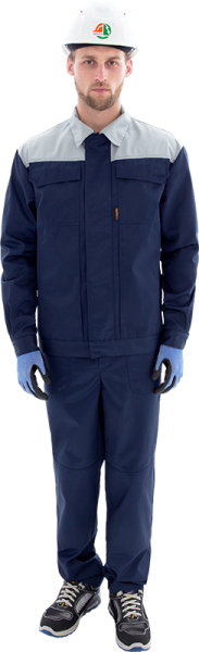Костюм ТЕХНИК 2 с ПК (т.синий/серый)