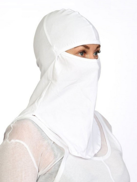 Подшлемник-балаклава UBK004 закрытое лицо (белый)