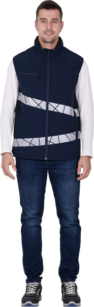 Жилет ACTIVE зимний (синий/черный)
