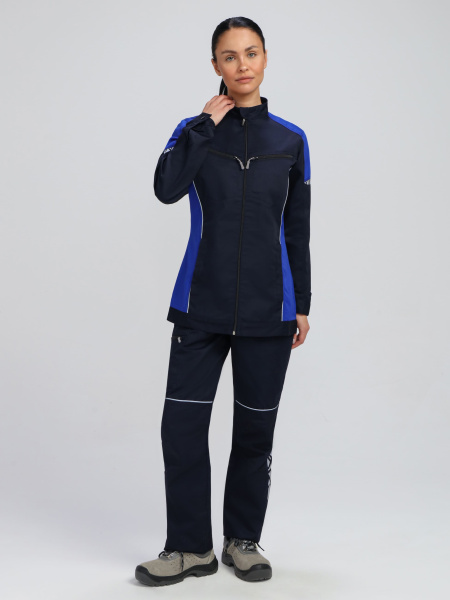 Куртка ProfLineSpecialist женская (т.синий/васильковый)