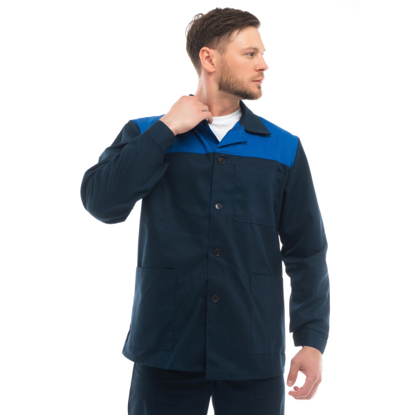 Костюм СПЕЦИАЛИСТ ЛАЙТ с БР (т.синий/васильковый)