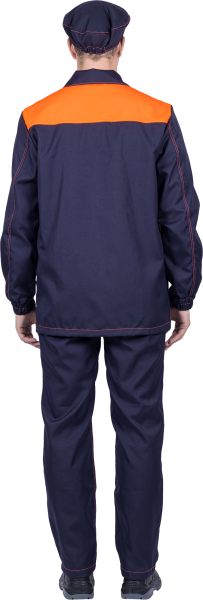 Костюм ХИМОС противокислотный (т.синий/оранжевый)