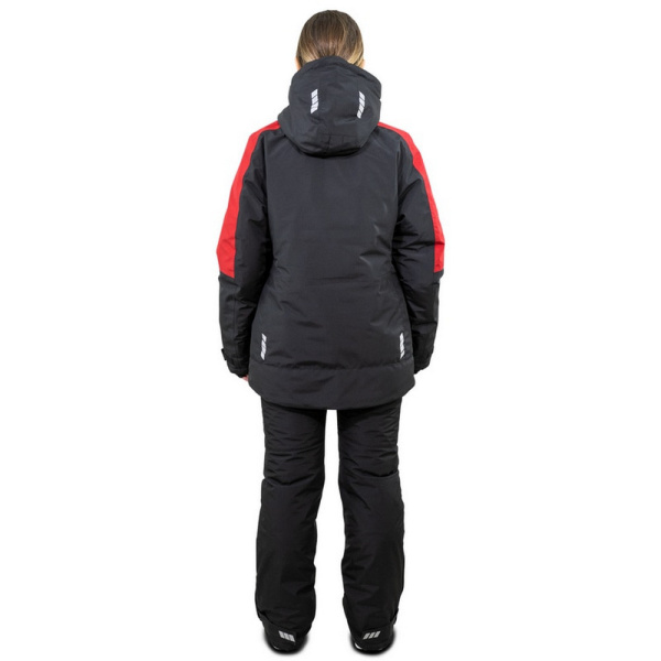 Куртка BRODEKS KW 208 женская зимняя (черный/красный)