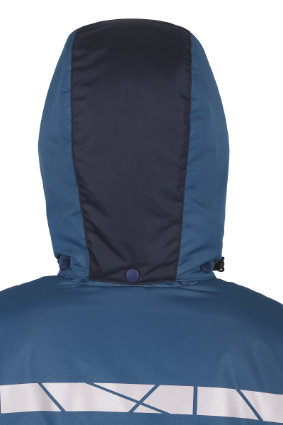 Куртка ВИРАЖ НЕО женская зимняя (морская волна/т.синий)