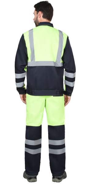 Костюм СИРИУС-МАГИСТРАЛЬ-ЛЮКС с БР (лимонный/синий)