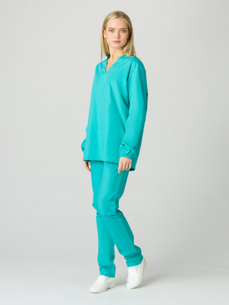 Костюм ХАССП-БАЗА женский с БР (бирюзовый)