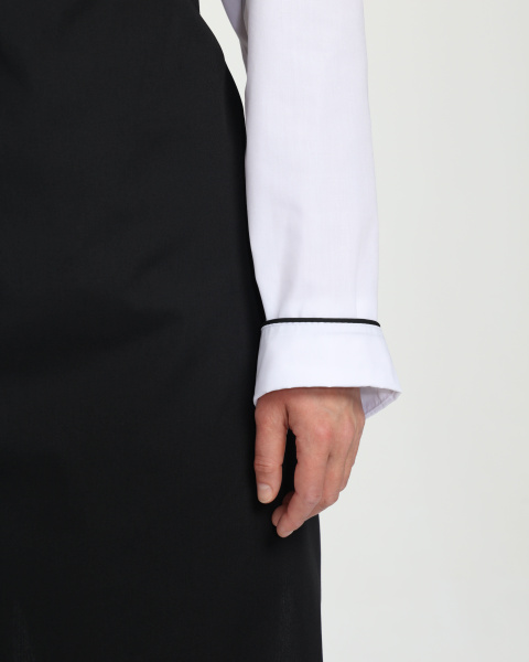 Костюм ГУРМАН женский (белый/черный)