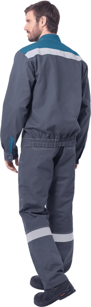 Костюм РАЦИОНАЛИЗАТОР с ПК (серый/бирюзовый)