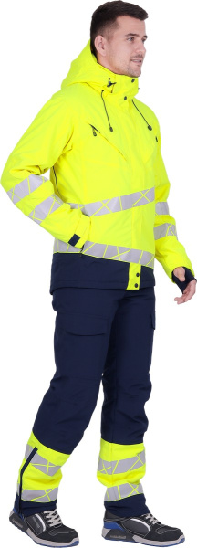 Куртка ACTIVE зимняя (желтый/синий)