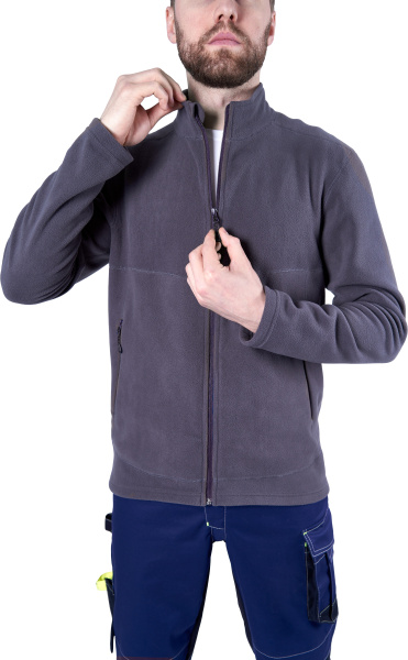 Куртка флисовая ФЬЮЖЕН (т.серый)