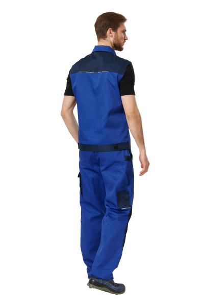 Жилет МЕГАПОЛИС (васильковый/т.синий)