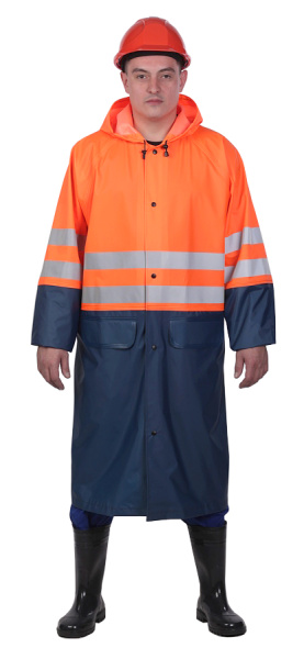 Плащ сигнальный FORT W 3 класс (оранжевый)