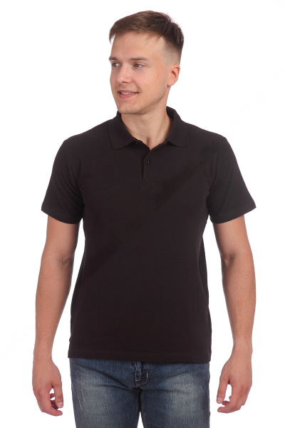 Рубашка ПОЛО унисекс (черный)