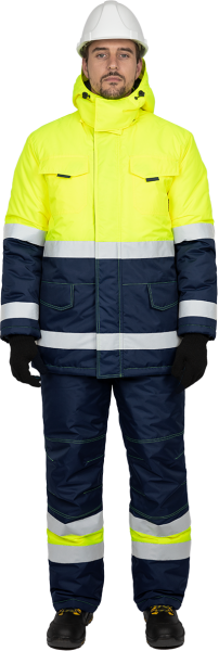 Костюм БРАЙТ зимний с ПК (желтый/синий)