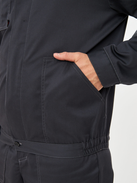 Костюм ЛИГОР-2 ПРЕМИУМ СОП К. с ПК (т.серый/красный)